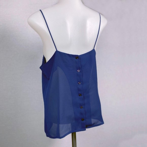 Vintage Upper Class Navy Blue Top, L - Picture 3 of 9